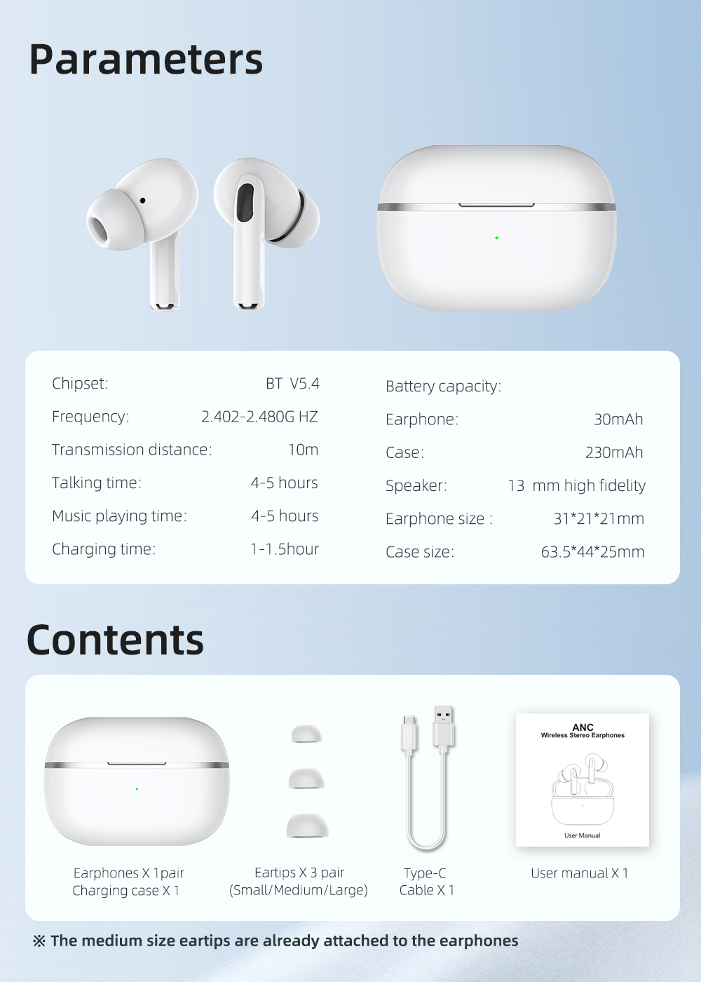 Philippe Palmer EarBuds Ultra Pro White - 11