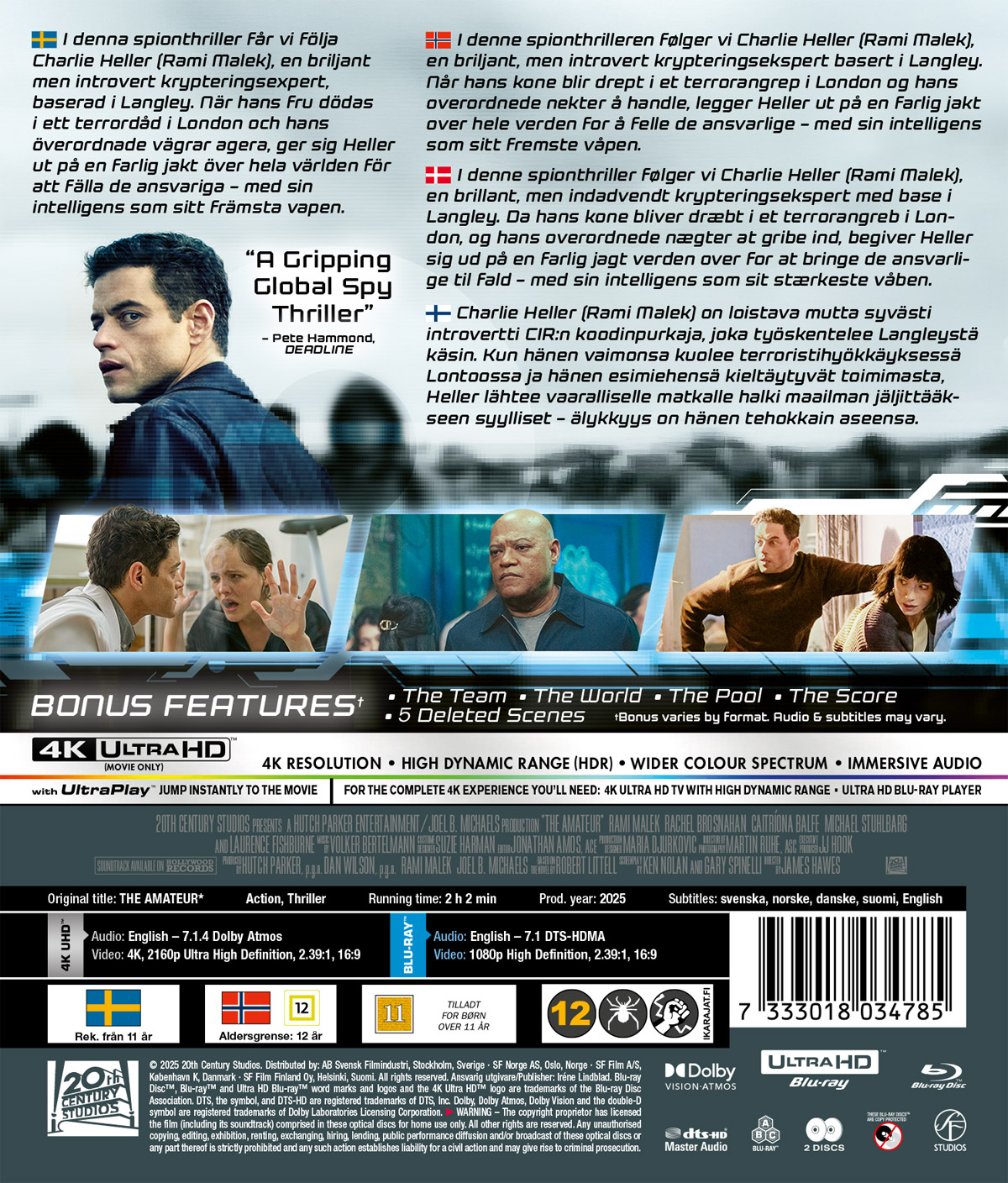 The Amateur (4K Ultra HD + Blu-ray) - 2