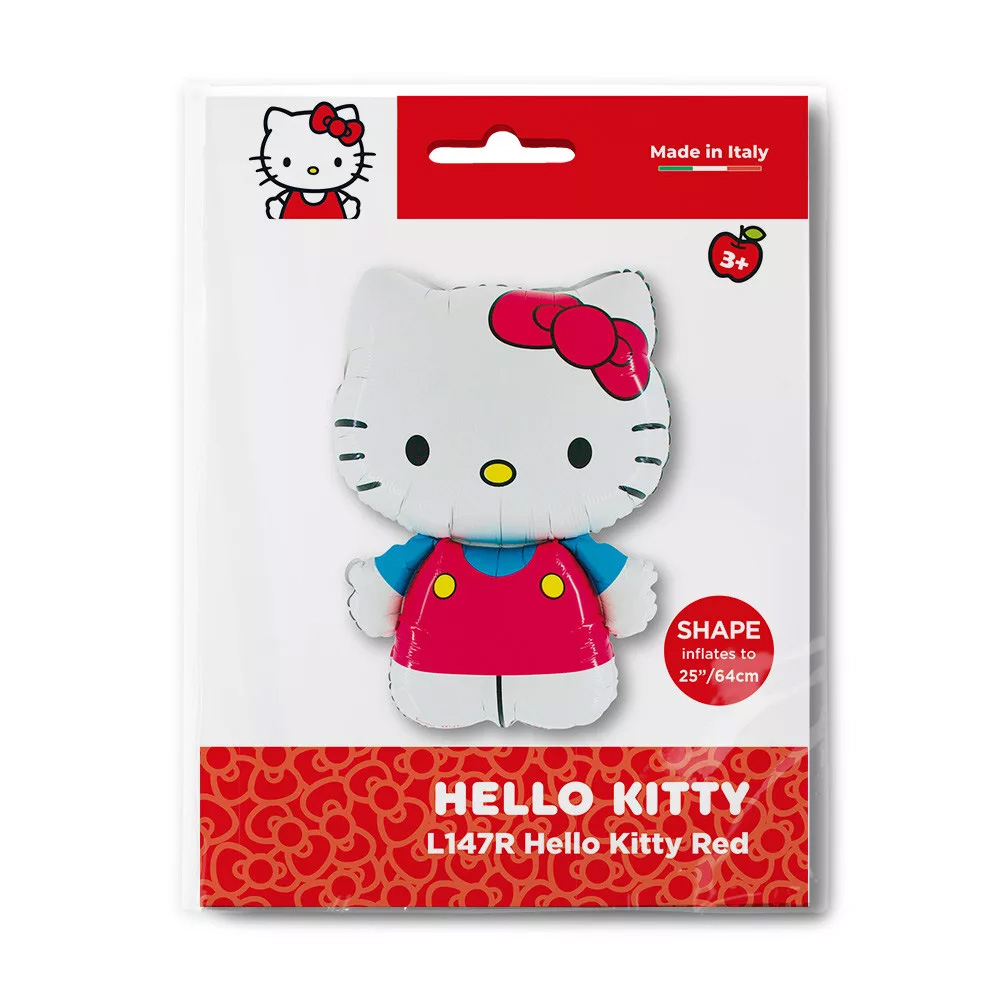 Hello Kitty Folie Ballong 64 cm - Röd - 2