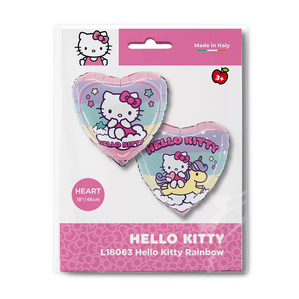 Hello Kitty Folie Ballong 46 cm - Rainbow - 2