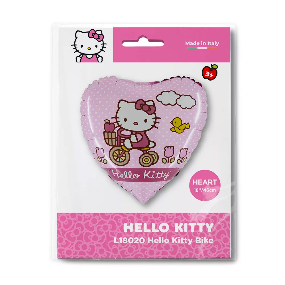 Hello Kitty Folie Ballong 46 cm - Cykel - 2