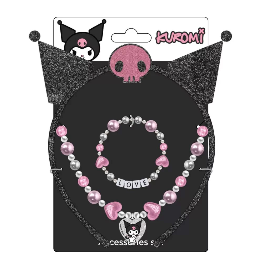 Kuromi Accessoar Set med Diadem, Halsband och Armband - 5