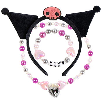 Kuromi Accessoar Set med Diadem, Halsband och Armband