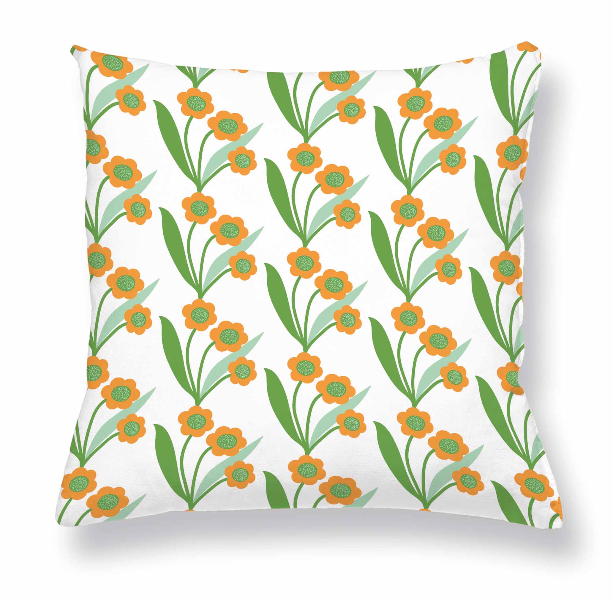 Cushion cover retro POPPY in linen