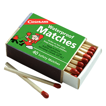 Waterproof Matches, 4-pack