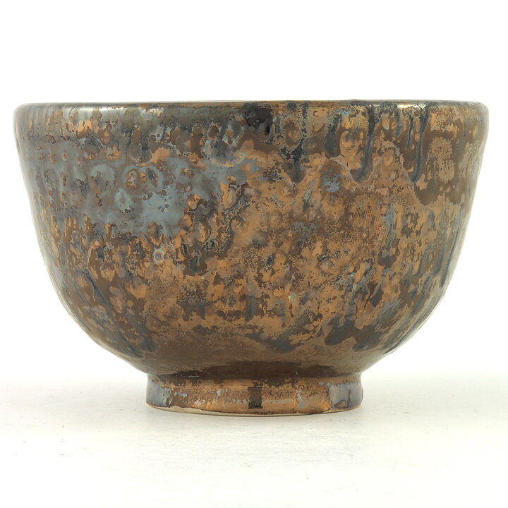 Isak Isaksson (2000s) Unique Chawan Bowl with Brown Glaze 11 cm #43
