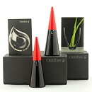 Ingegerd Råman (2005) Two Black Glass Elves Nisse 13 cm <with Boxes> 