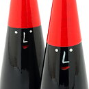 Ingegerd Råman (2005) Two Black Glass Elves Nisse 13 cm <with Boxes> 