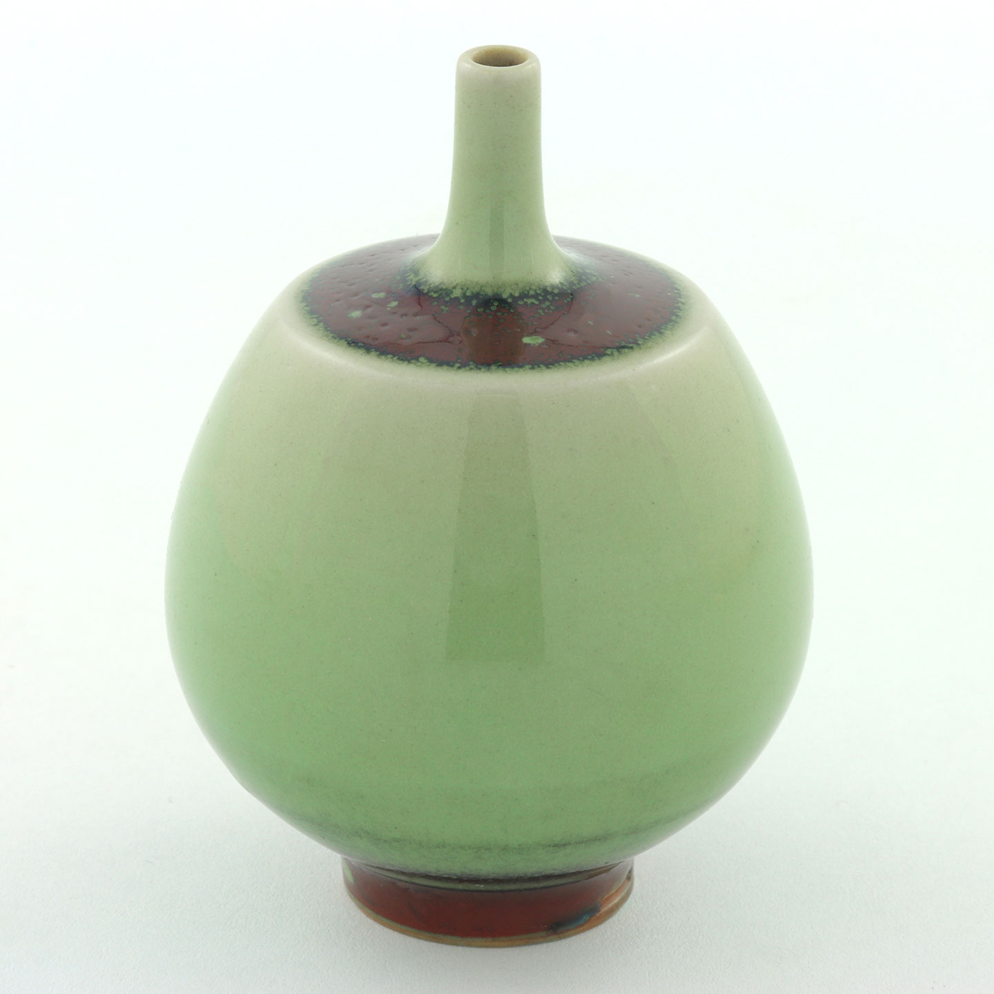 ベルント・フリーベリ 一点もの 青緑/赤茶色のベース 6cm 1958年