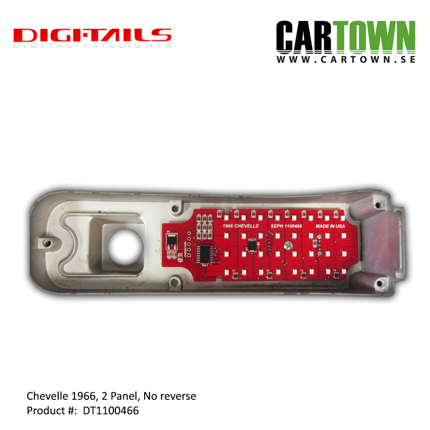1966 Chevelle - 2 Panel Sequential LED Taillight Kit - 2