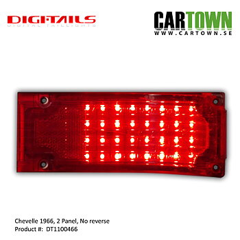 1966 Chevelle - 2 Panel Sequential LED Taillight Kit