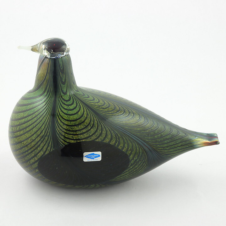 オイバ・トイッカ キジ Pheasant  ガラスの鳥 オブジェ 置物 1981年 23/16 cm (6)