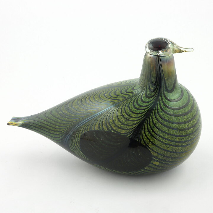 オイバ・トイッカ キジ Pheasant  ガラスの鳥 オブジェ 置物 1981年 23/16 cm (6)