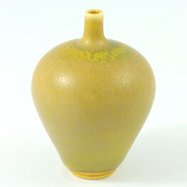 Berndt Friberg (1968) Unique Yellow Haresfur Vase 6 cm