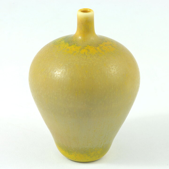 Berndt Friberg (1968) Unique Yellow Haresfur Vase 6 cm
