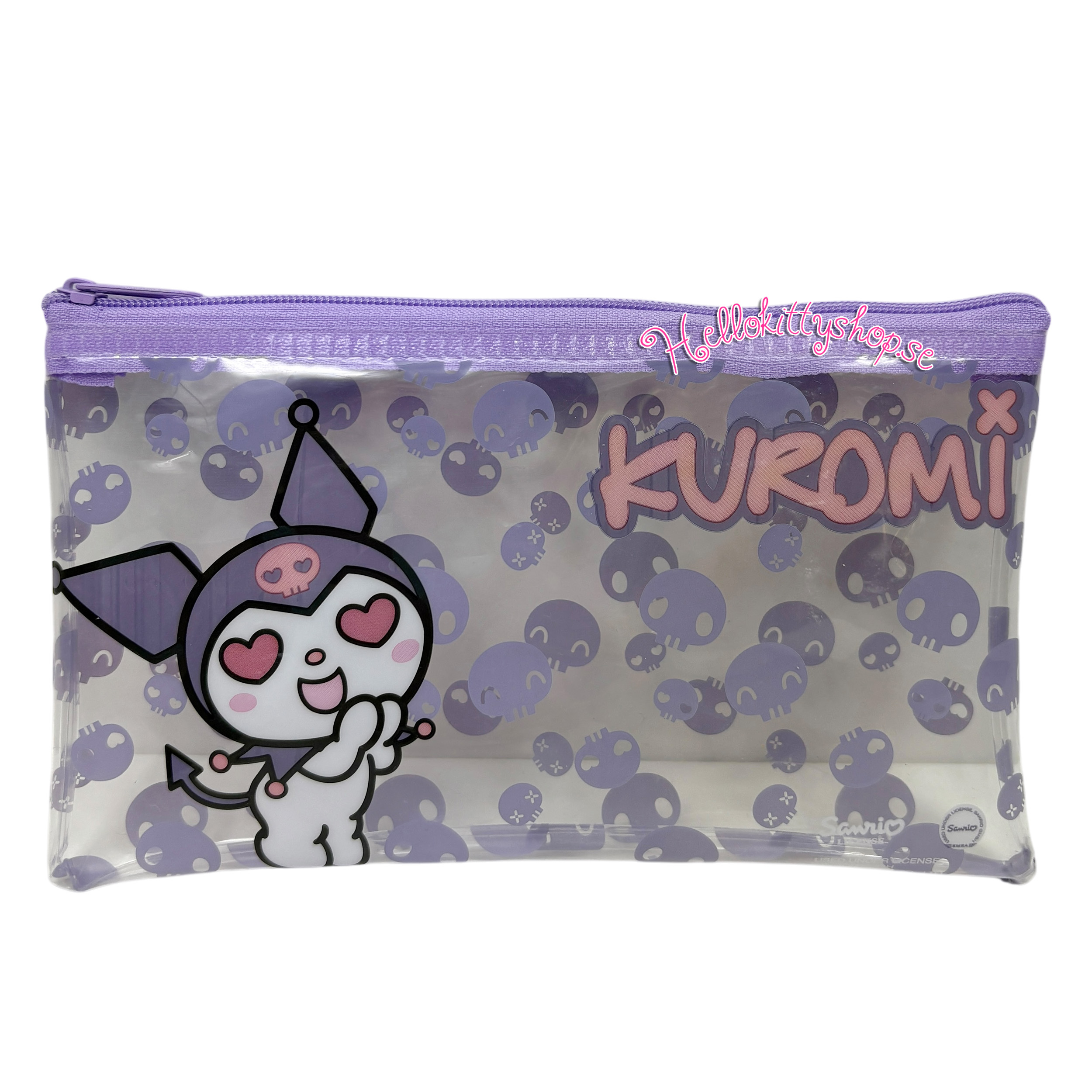 Kuromi Hår Accessoarer 11 pack - Hårspännen, Hårsnoddar, Fodral - 8