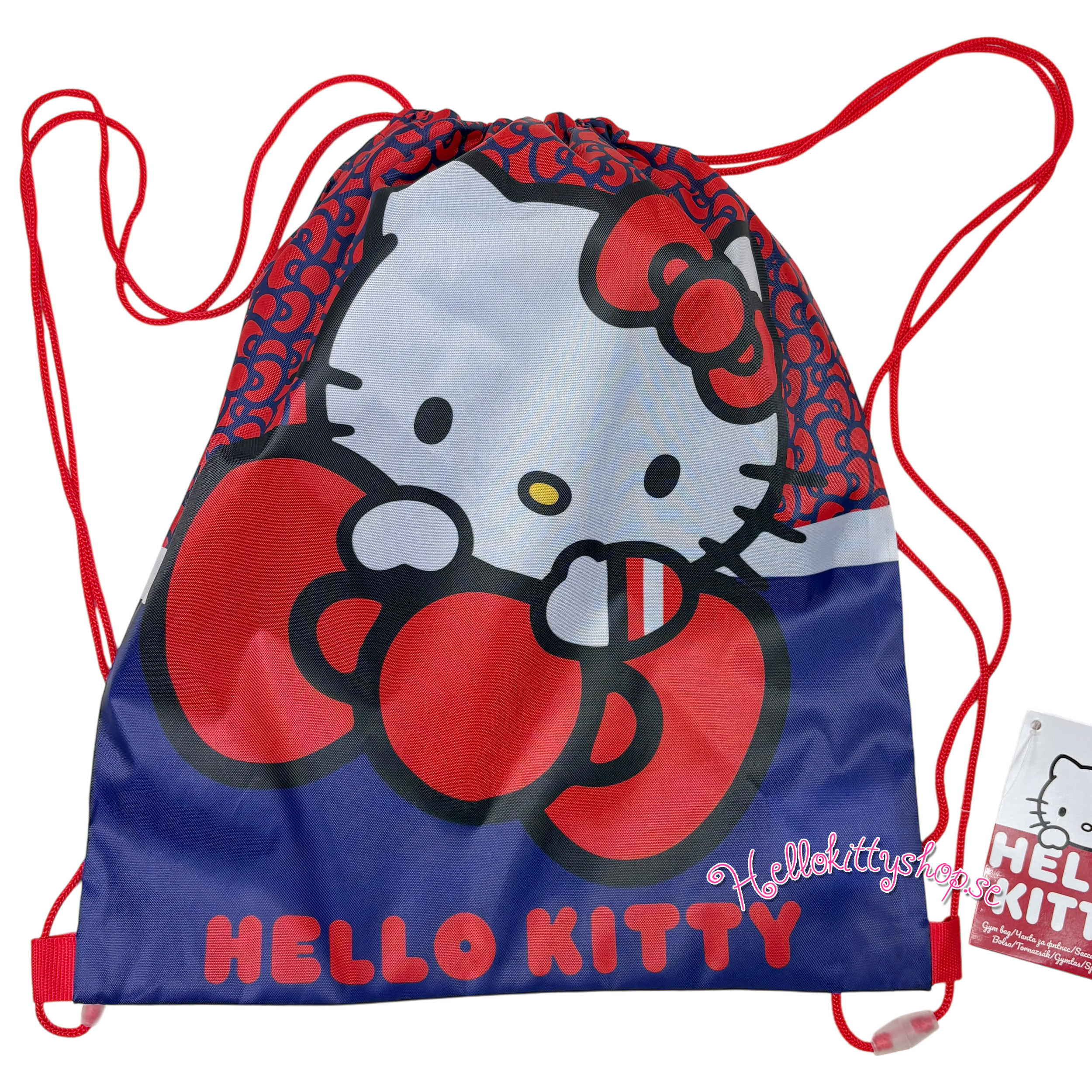 Hello Kitty Gympåse - Red Bow 40 cm - 2
