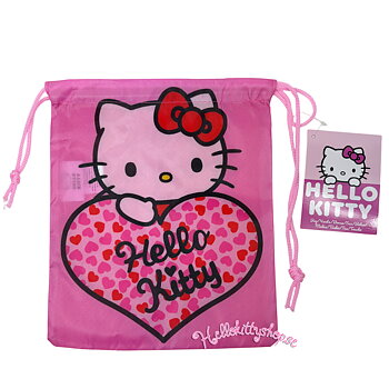 Hello Kitty Påse - Heart 27 cm