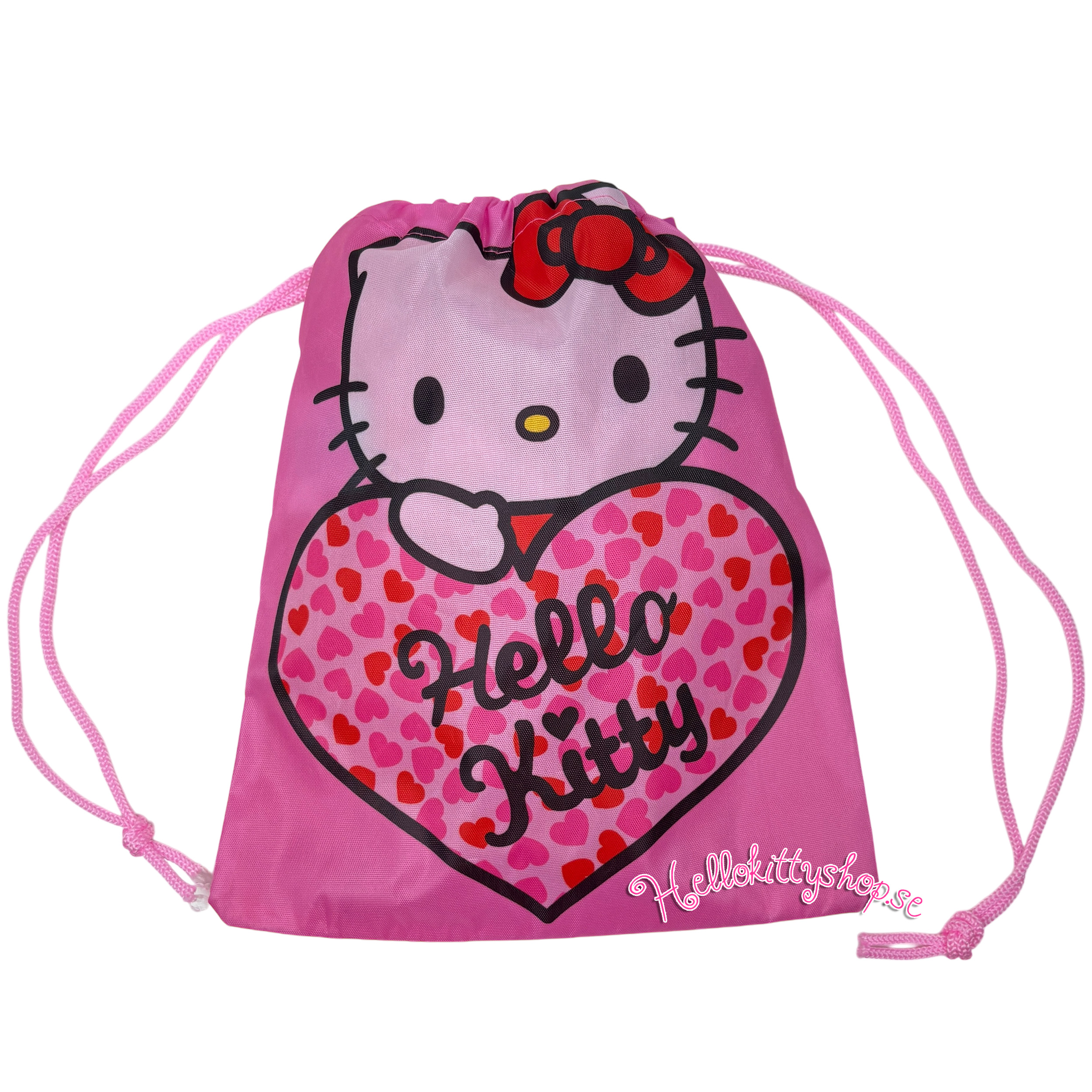 Hello Kitty Påse - Heart 27 cm - 2