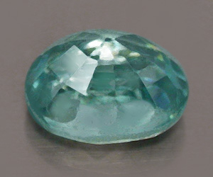 0,71 ct, piedra preciosa de circón azul suelta natural de corte ovalado muy bonita - 2