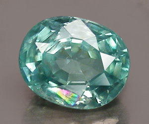 0,71 ct, piedra preciosa de circón azul suelta natural de corte ovalado muy bonita - 3