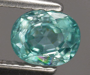 0,71 ct, piedra preciosa de circón azul suelta natural de corte ovalado muy bonita