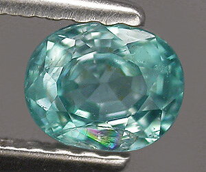 0,71 ct, piedra preciosa de circón azul suelta natural de corte ovalado muy bonita