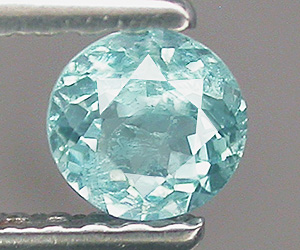Piedra preciosa de apatita azul Paraiba natural de corte redondo de 4,2 mm - 3