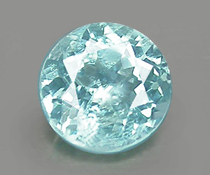 Piedra preciosa de apatita azul Paraiba natural de corte redondo de 4,2 mm