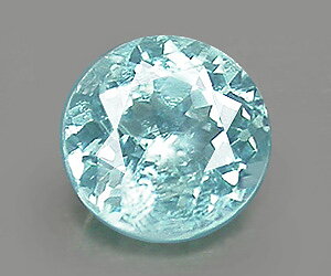 Piedra preciosa de apatita azul Paraiba natural de corte redondo de 4,2 mm