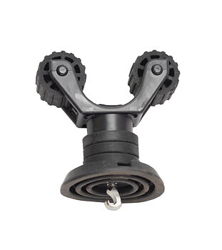 Yakattack SUP Paddle Holder, Leash Plug Adapter Mount with Rubber Base