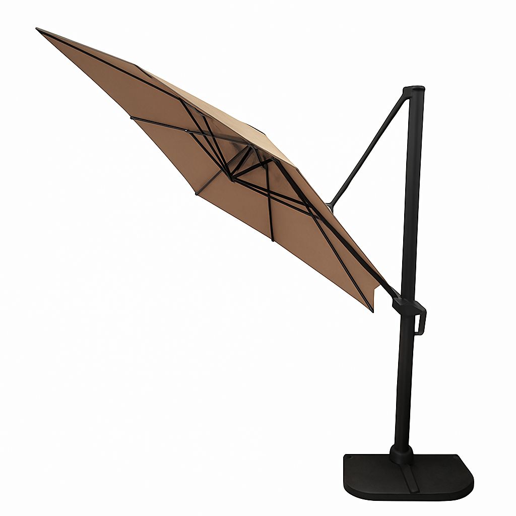SIDOHÄNGT PARASOLL 300x300 ANTRACIT/BEIGE - 2