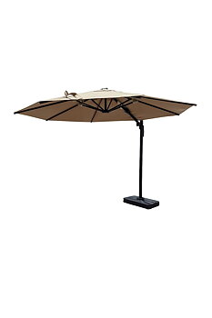 SIDOHÄNGT PARASOLL Ø300 ANTRACIT/BEIGE