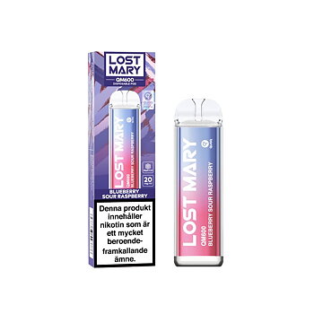 Lost Mary QM600 Engångs Vape - Blueberry Sour Raspberry