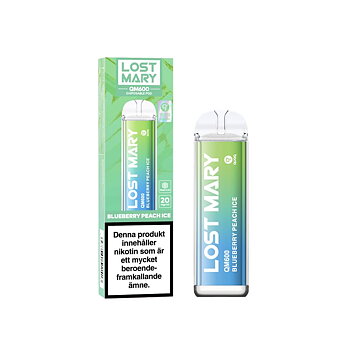 Lost Mary QM600 Engångs Vape - Blueberry Peach Ice