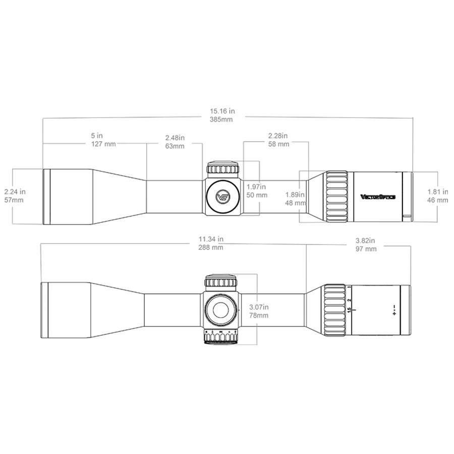 Vector Optics Continental x6 1.5-9x42 G4 HD SFP - 11