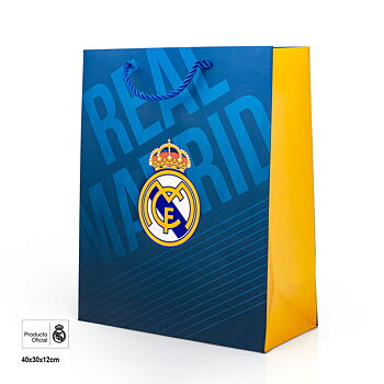 Real Madrid Presentpåse 40x30 L Azul