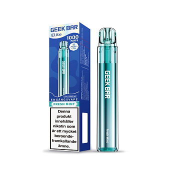 Geek Bar Elite 1000 engångs vape – smak av frisk mint, långvarig modell