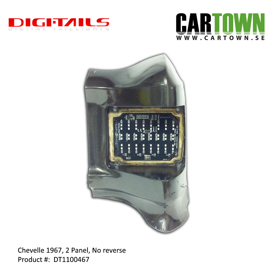 1967 Chevelle - 2 Panel Sequential LED Taillight Kit - 2