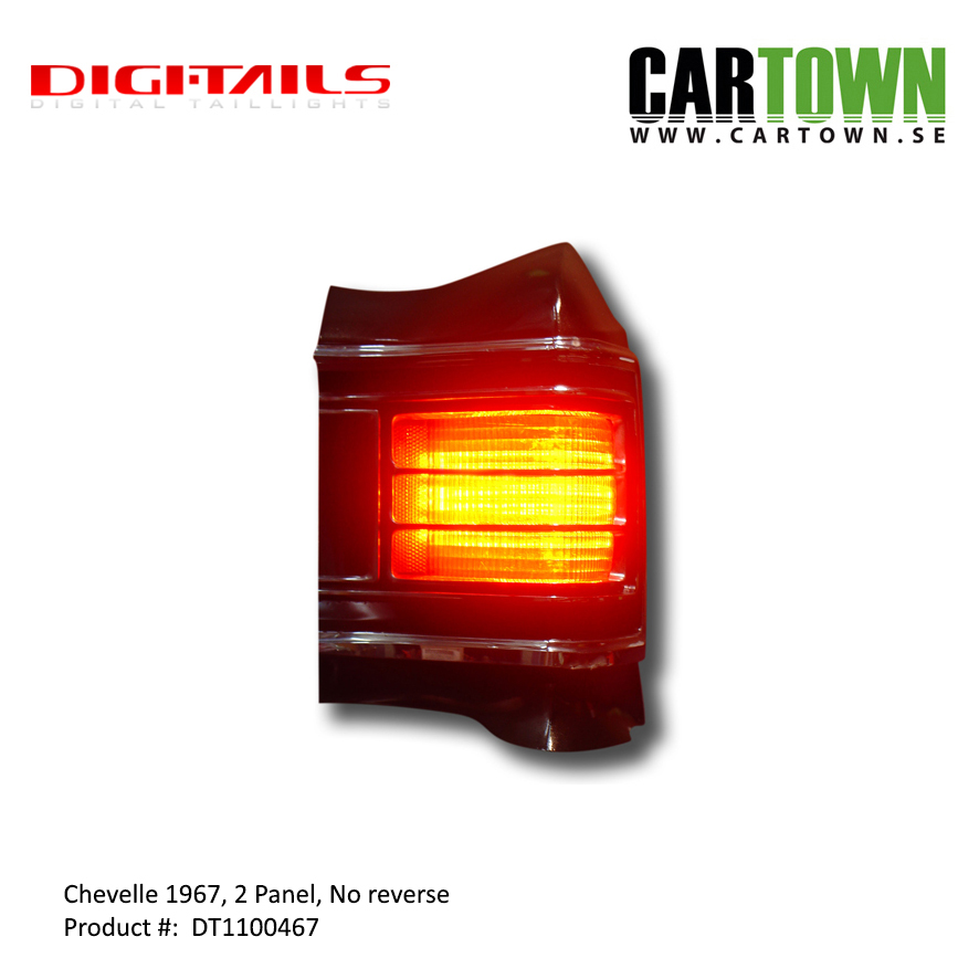 1967 Chevelle - 2 Panel Sequential LED Taillight Kit