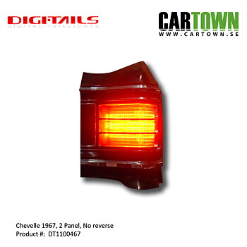 1967 Chevelle - 2 Panel Sequential LED Taillight Kit