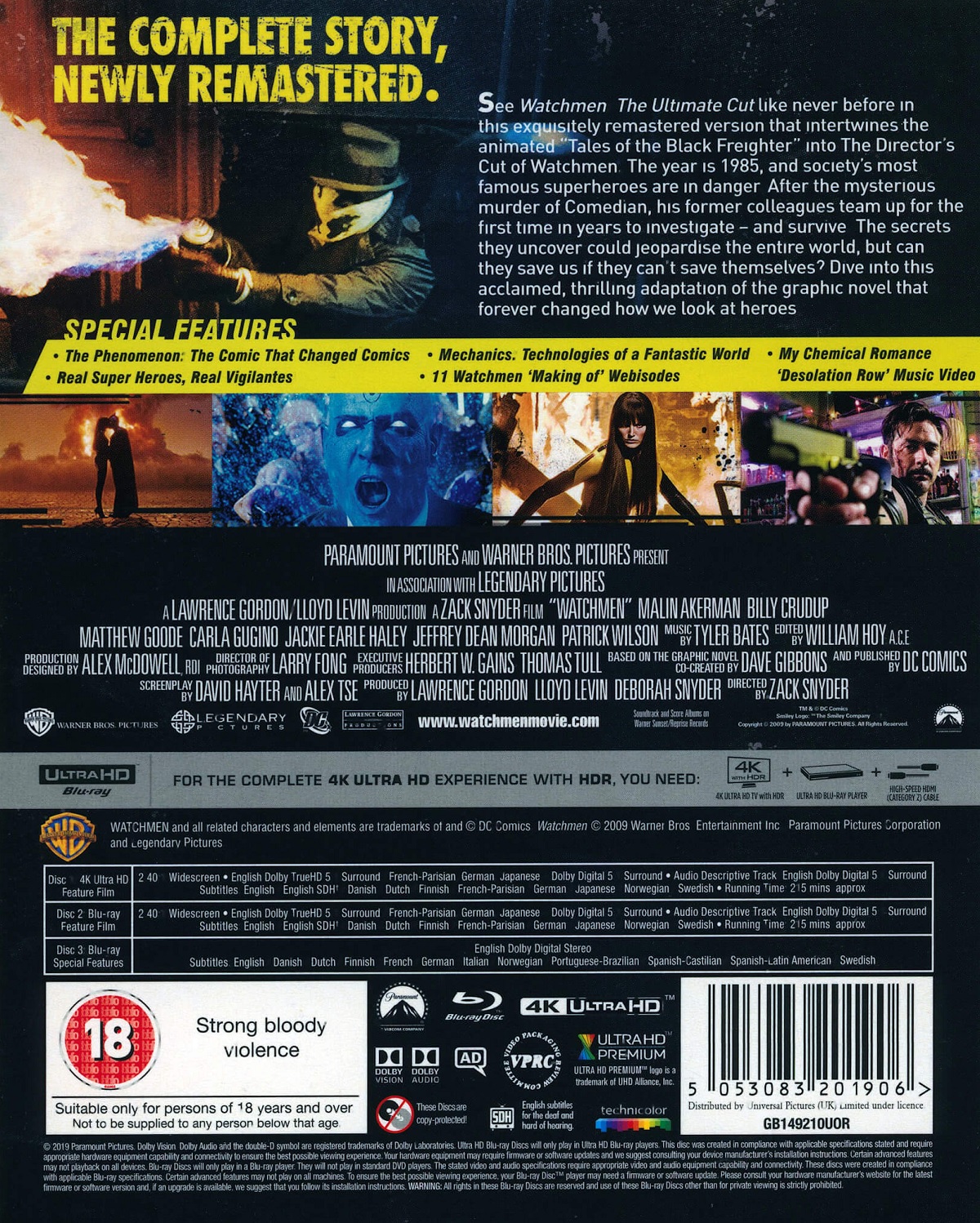 Watchmen - The Ultimate Cut (4K Ultra HD + Blu-ray) - 2