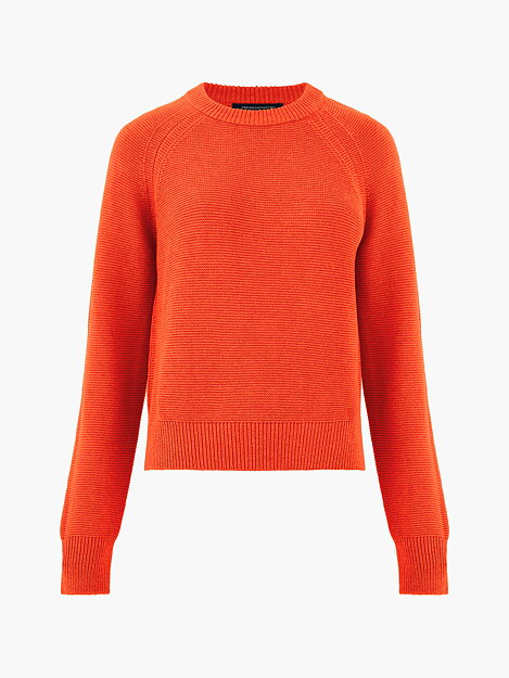 Stickad jumper Lily lång ärm orange - 3