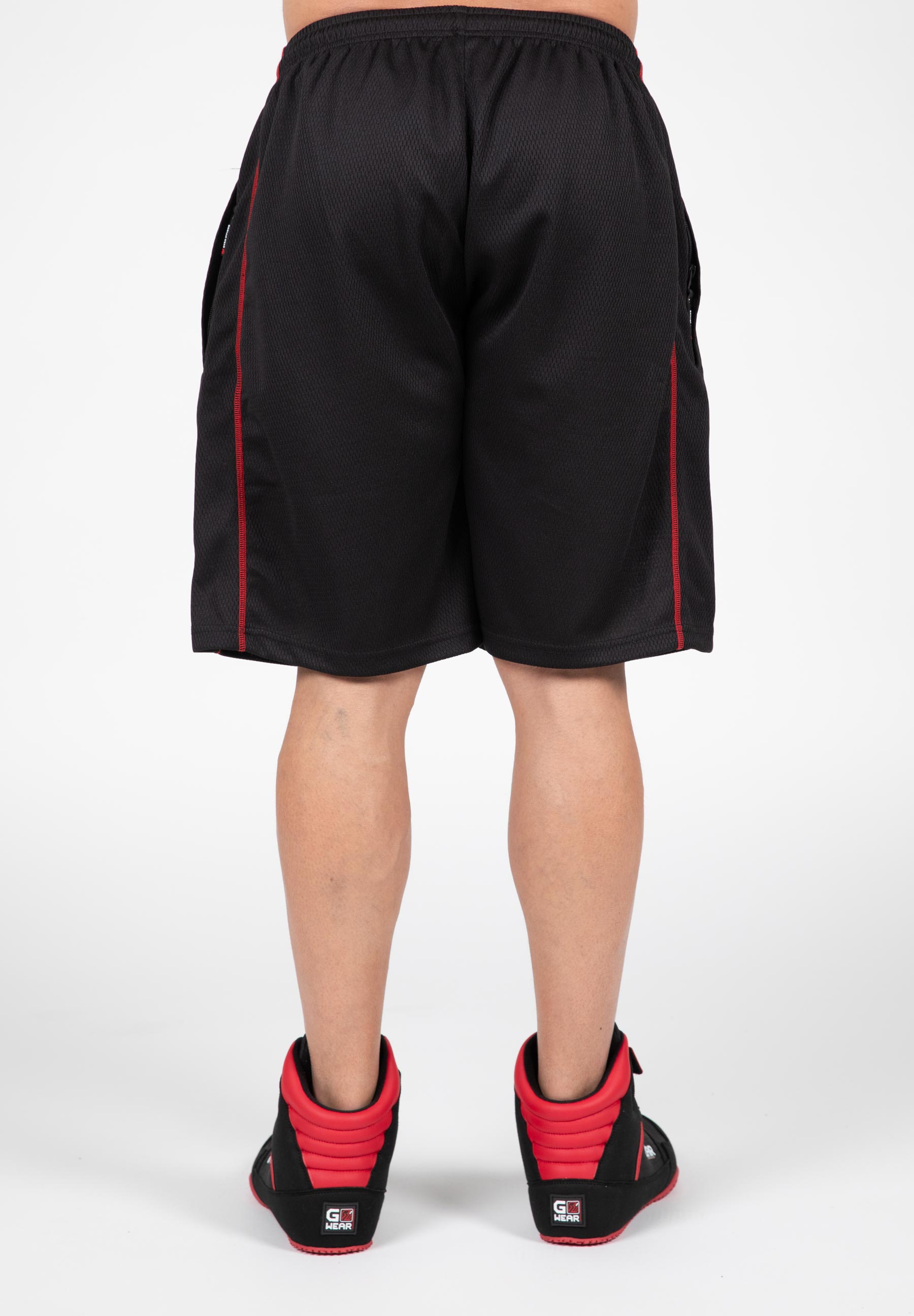 Wallace Mesh Shorts, black/red - 3