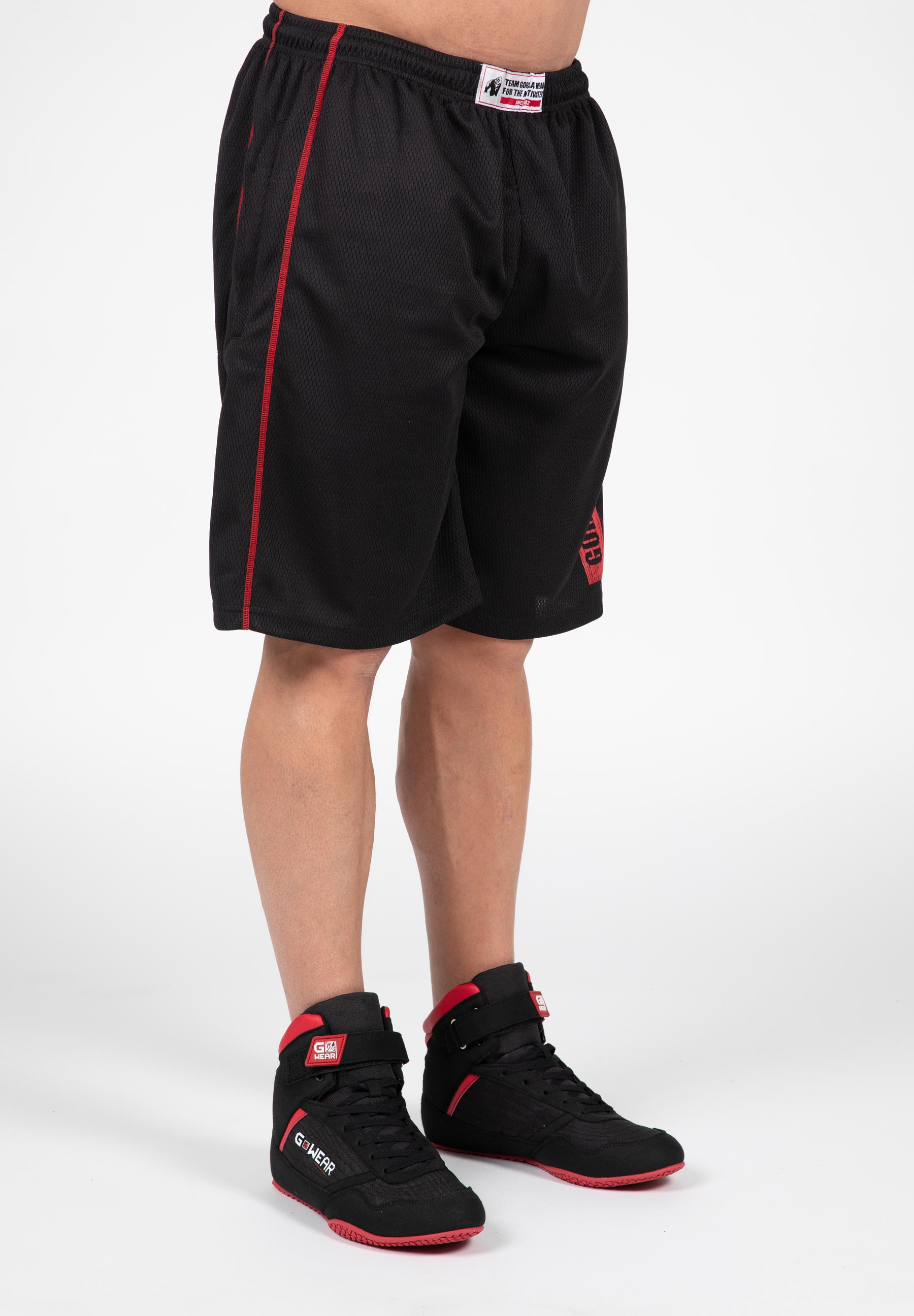 Wallace Mesh Shorts, black/red - 6