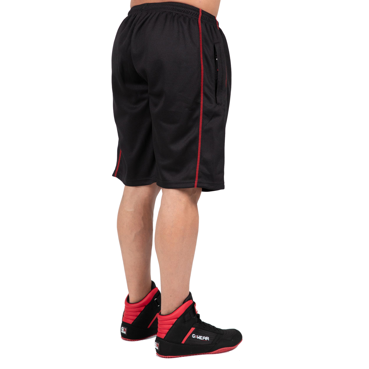 Wallace Mesh Shorts, black/red - 2
