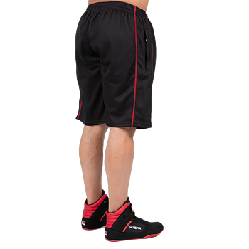 Wallace Mesh Shorts, black/red