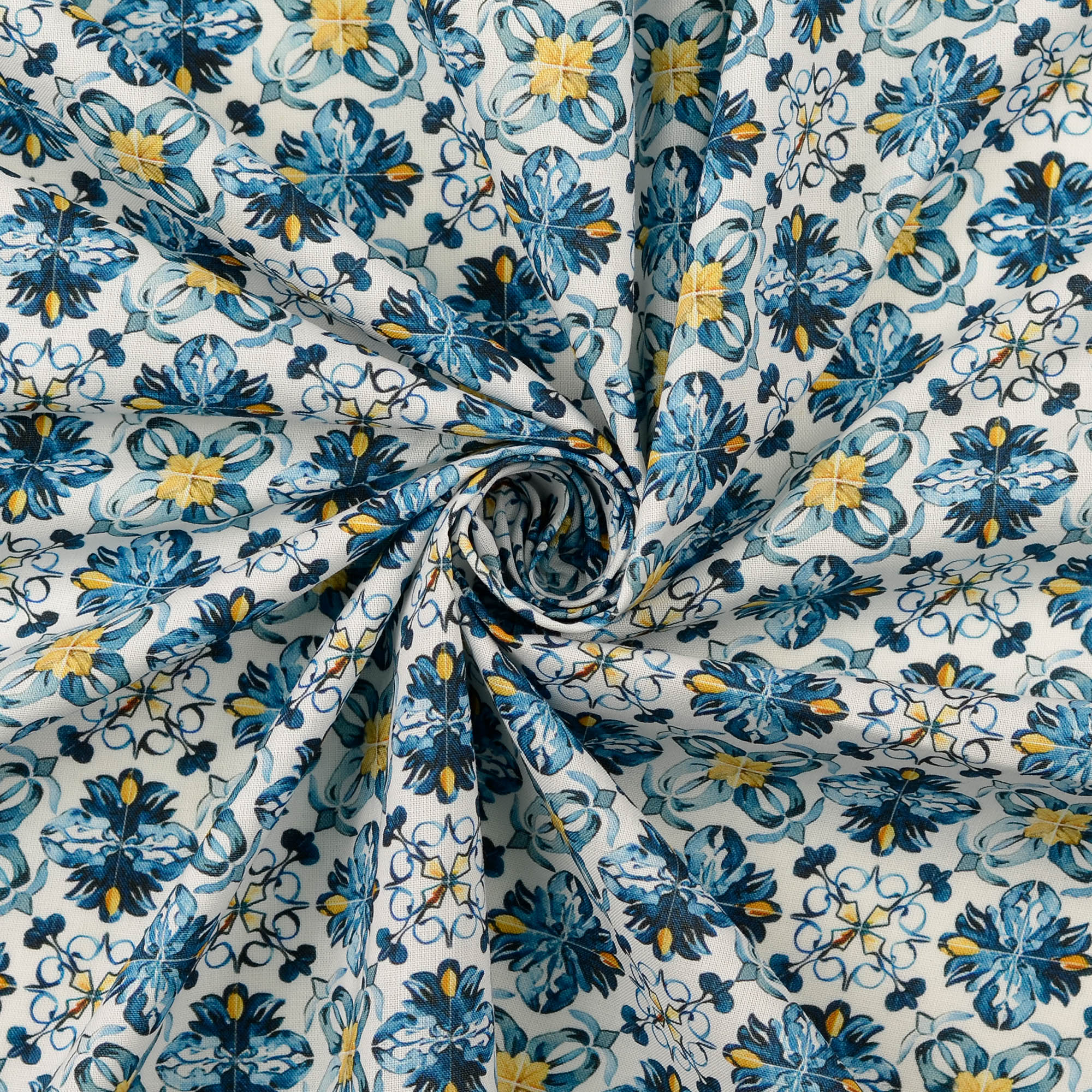Poplin Mosaik flera färger - 5