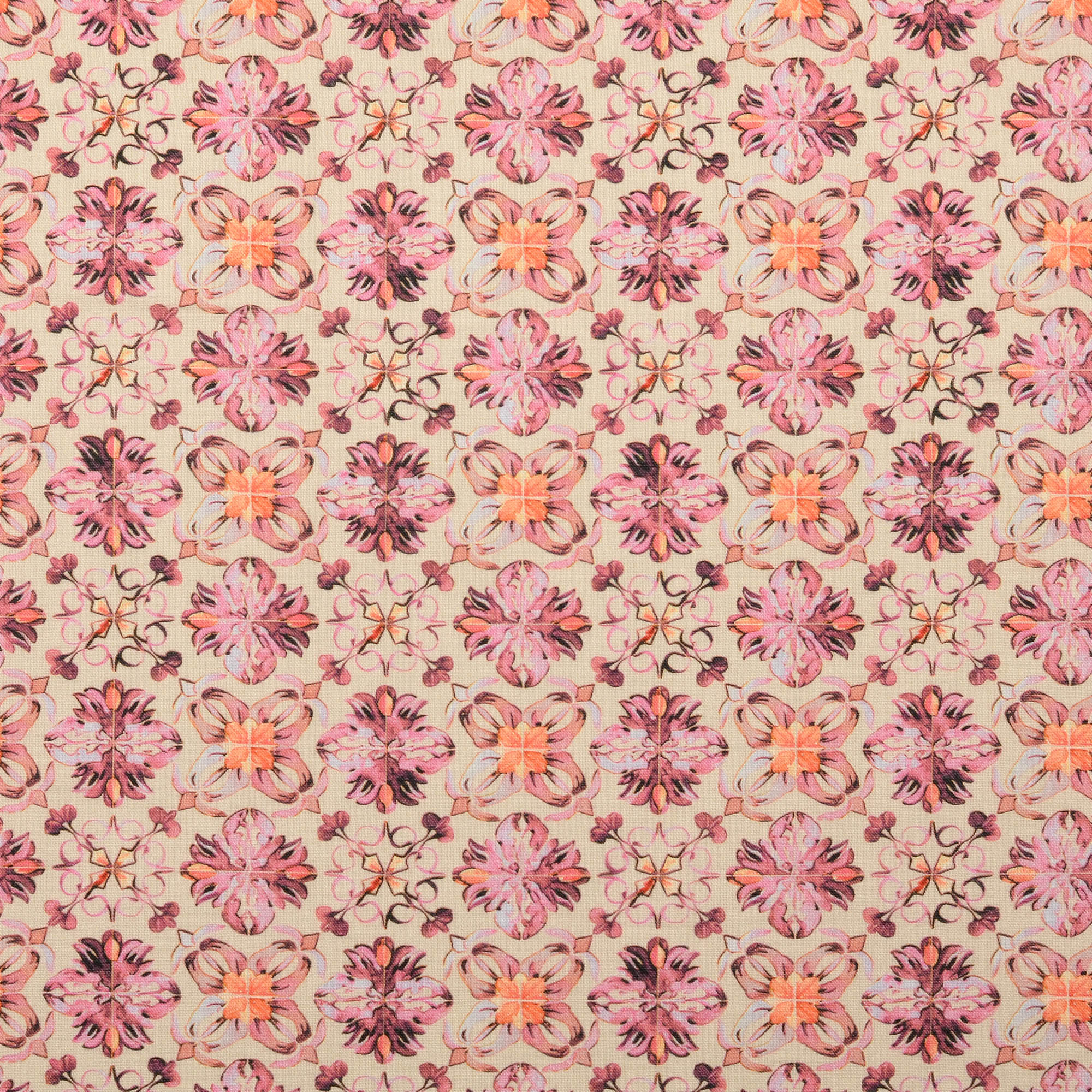 Poplin Mosaik flera färger - 2