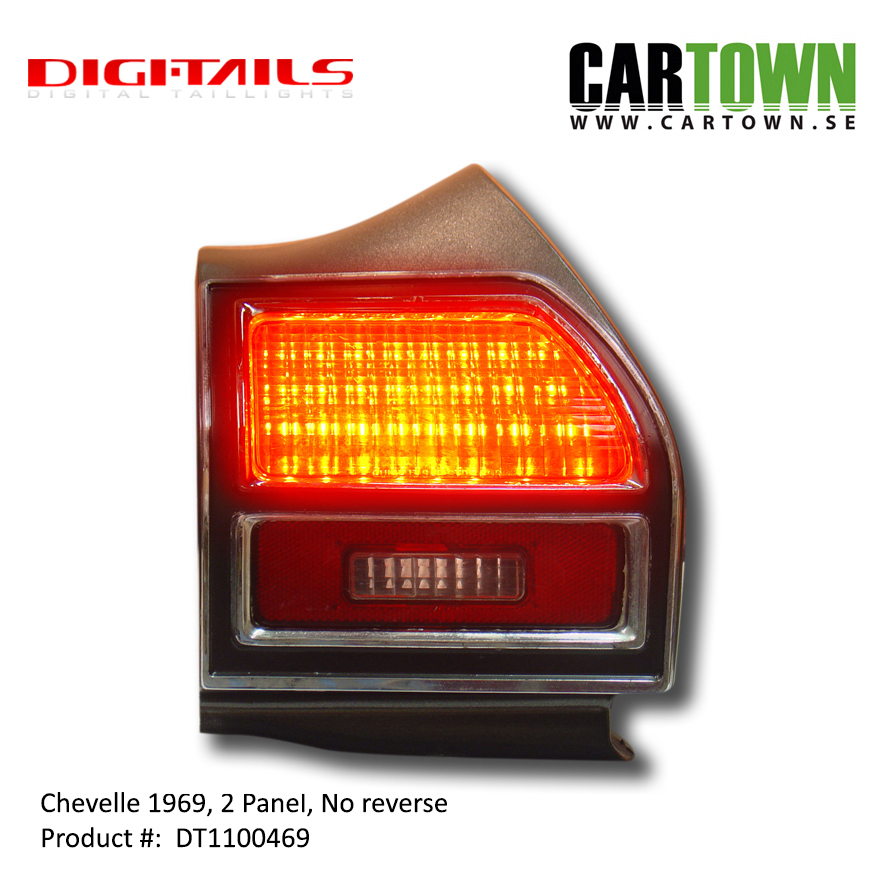 1969 Chevelle - 2 Panel Sequential LED Taillight Kit